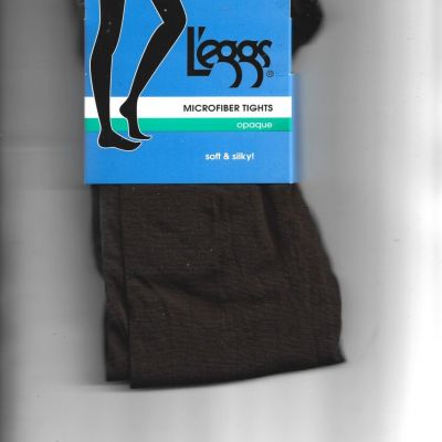 New L'eggs Microfiber Brown Tights,Opaque,Soft & Silky, Size B